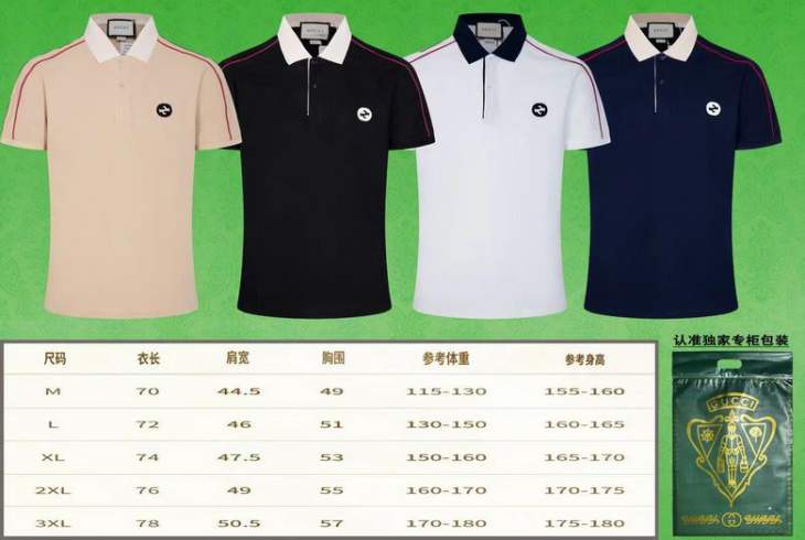 Picture of Gucci Polo Shirts Short _SKUGucciM-3XL11Ln3727875